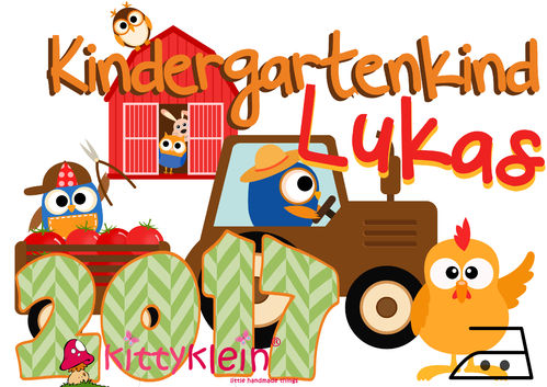 BÜGELBILD -Kindergartenkind 2017-