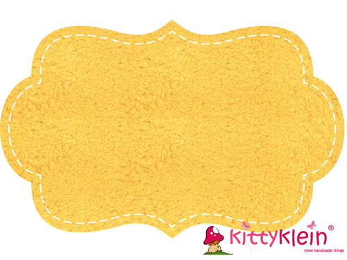 Westfalenstoffe Baumwoll -Plüsch kbA quietsch gelb | kittyklein®