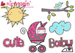 BÜGELBILDER -Cute Baby Sammelbogen- Din A4