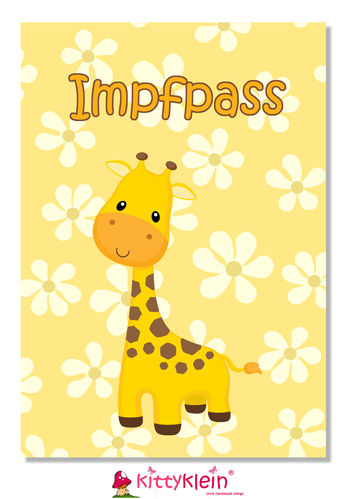 print Impfpass Hülle "Giraffe" | personalisierbar | kittyklein®