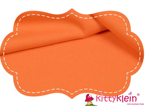 Bündchenstrick orange | C 3005-63 | kittyklein®