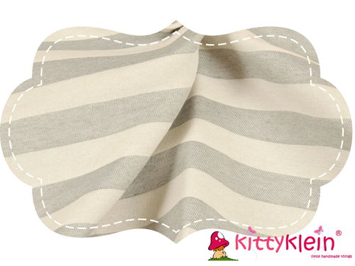 Hilco Stoff Double Stripe // leinenartig | kittyklein®