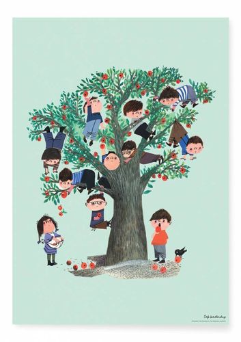 kek Amsterdam |  Poster Apple Tree | Apfelbaum | 42 x 59.4 cm | kittyklein®