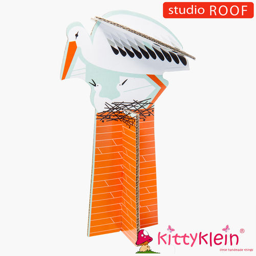 Storch 3D Karte- studio Roof  | Studio Roof | kittyklein®