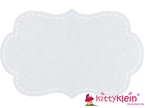 Stickfilz ca. 1,1mm weiß | kittyklein®