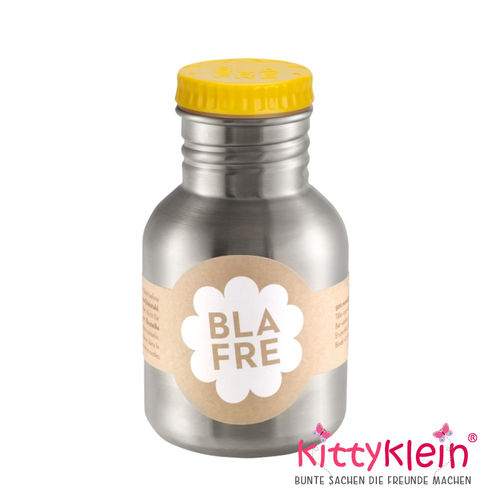 Blafre Edelstahl Trinkflasche | bottle 300ml | dunkelgelb | 4569 | Individualisierbar | kittyklein®