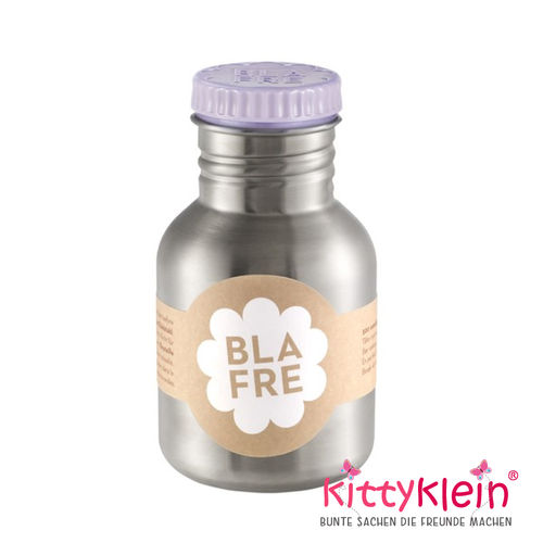 Blafre Edelstahl Trinkflasche | steel bottle 300ml | lila | 4578 | Individualisierbar | kittyklein®