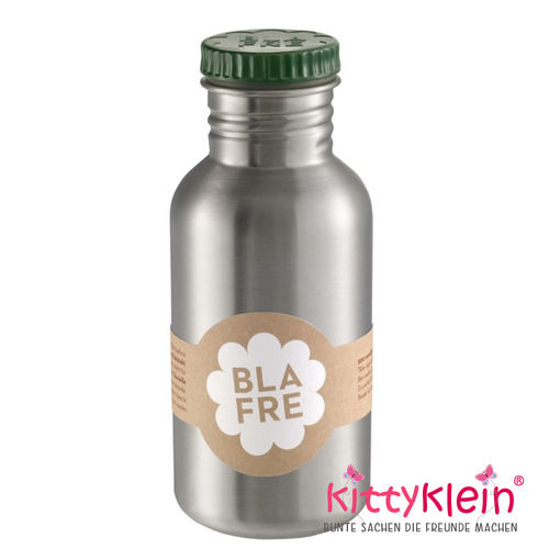 Blafre Edelstahl Trinkflasche | bottle 500ml | dunkelgrün | 4556 | Individualisierbar | kittyklein®