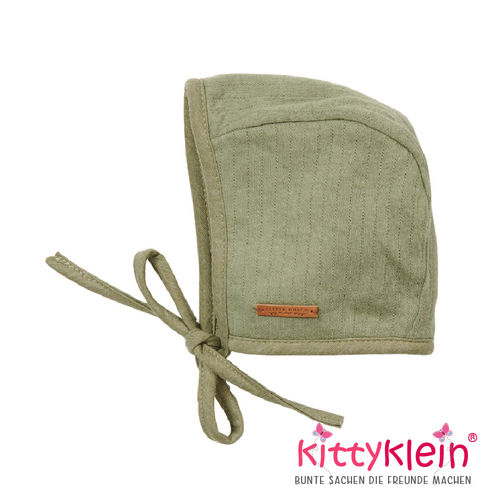Little Dutch - Babymütze mit Bindebändern | TE60130111   | olive | kittyklein®