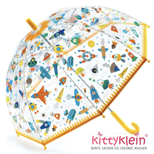 DJECO | Kinder Regenschirm | tranzparent | Weltall | DD04707 | kittyklein®