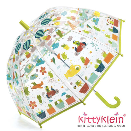 DJECO | Kinder Regenschirm | tranzparent | Fröschlein | DD04708 | kittyklein®