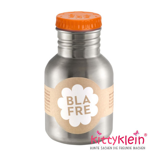Blafre Edelstahl Trinkflasche | bottle 300ml | orange | 4576 | Individualisierbar | kittyklein®