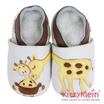 Babyschuhe aus weichem Leder | Giraffe | gelb | Lederpuschen | Lait et Miel | kittyklein®